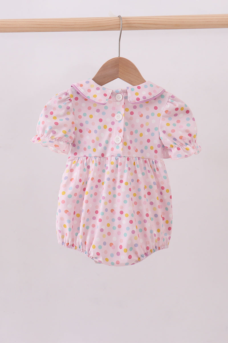 Purple birthday embroidery bubble